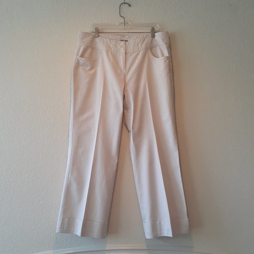 J. Jill Striped Cotton Wide Leg Pants - Picture 12 of 13